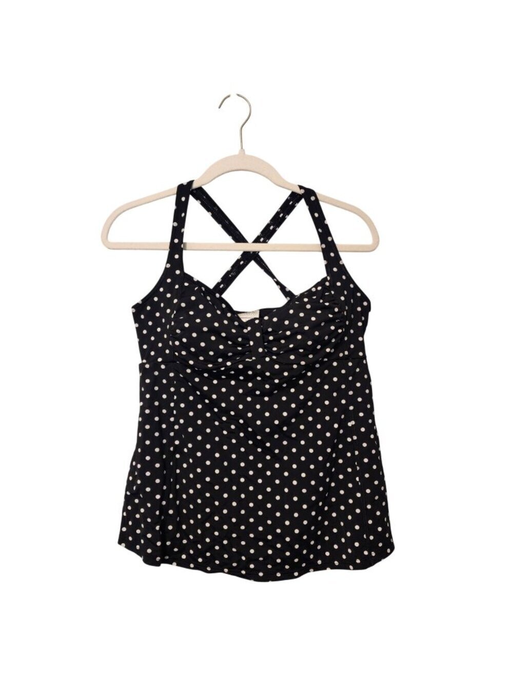 Motherhood Maternity polka dot tankini swim suit sz M